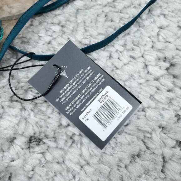 Thistle and Spire Women's Brooklyn Haze Thong Emerald Toffee Green Size 3X - Picture 4 of 6